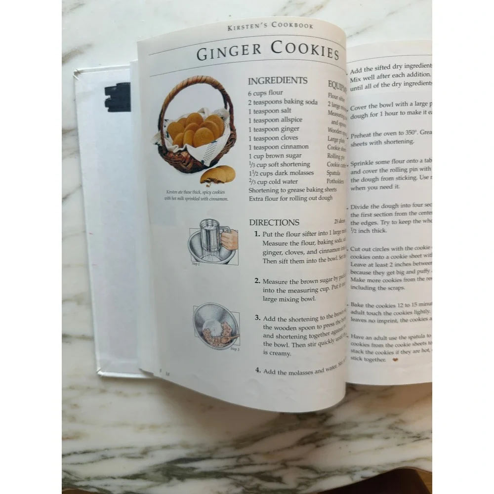 Vintage American Girl Kirsten's Cookbook Pleasant Company 1854 Recipes